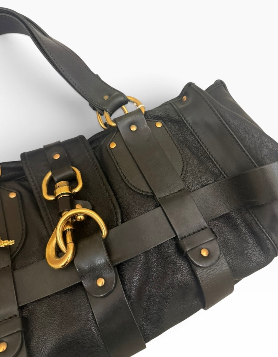 Chloé Kerala Equestrian Black Leather Horse Charm Bag 2005