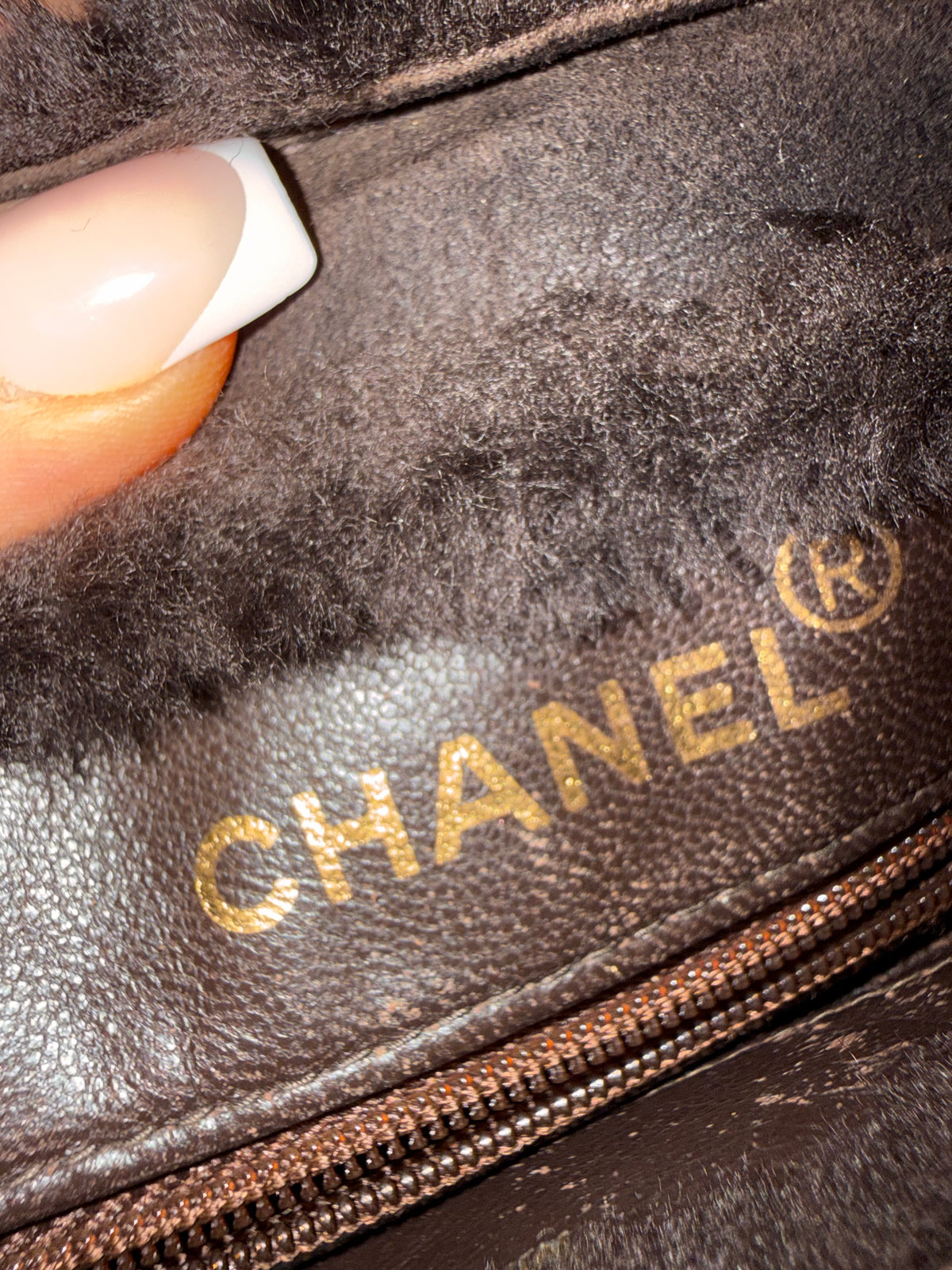 Chanel Mini Shearling Tote Bag