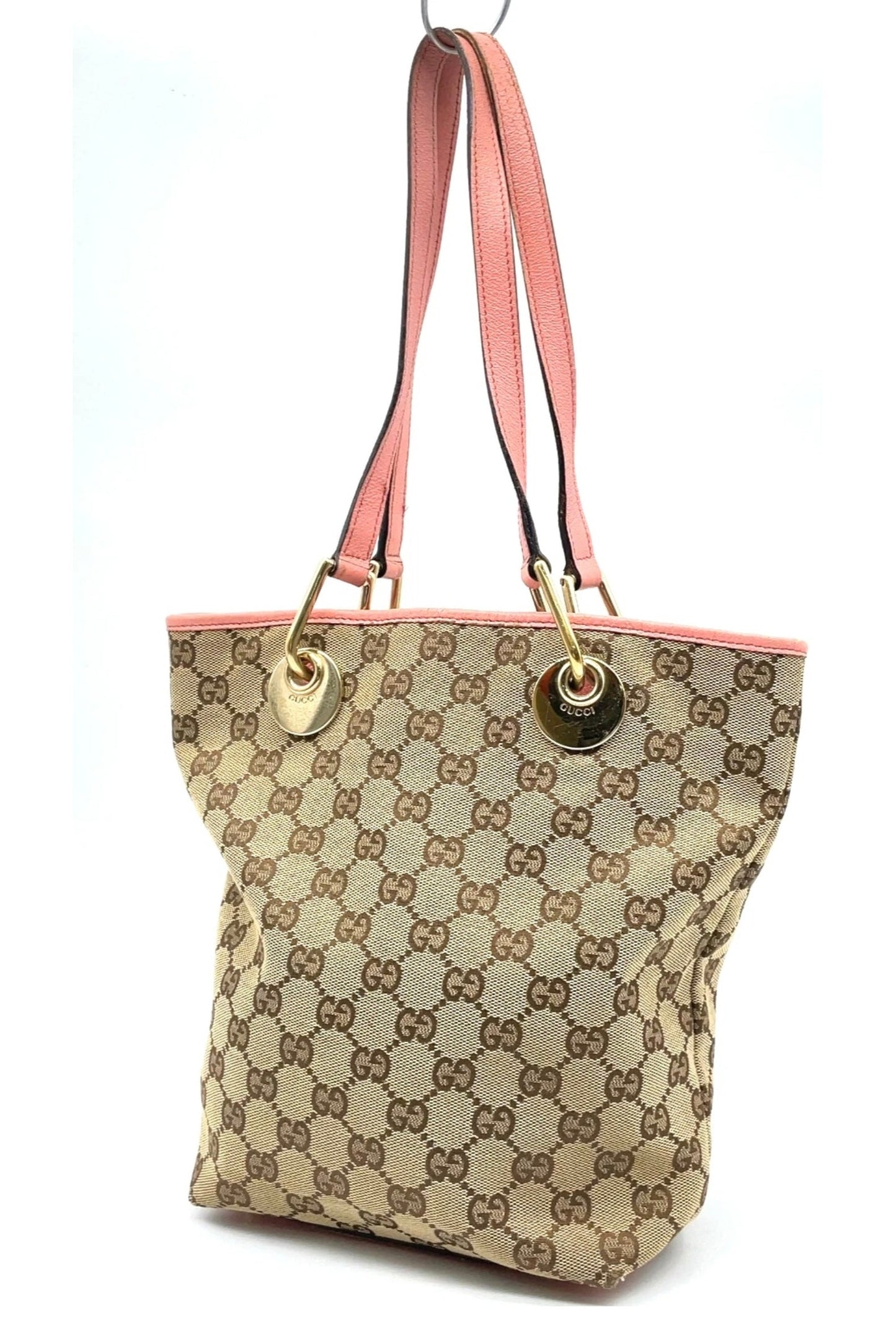 Gucci Eclipse Pink Leather Monogram Shoulder Bag
