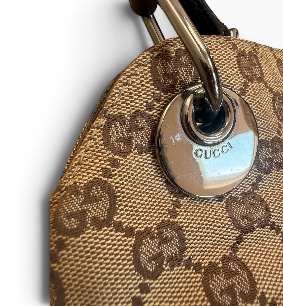 Gucci Monogram Canvas Shoulder Bag