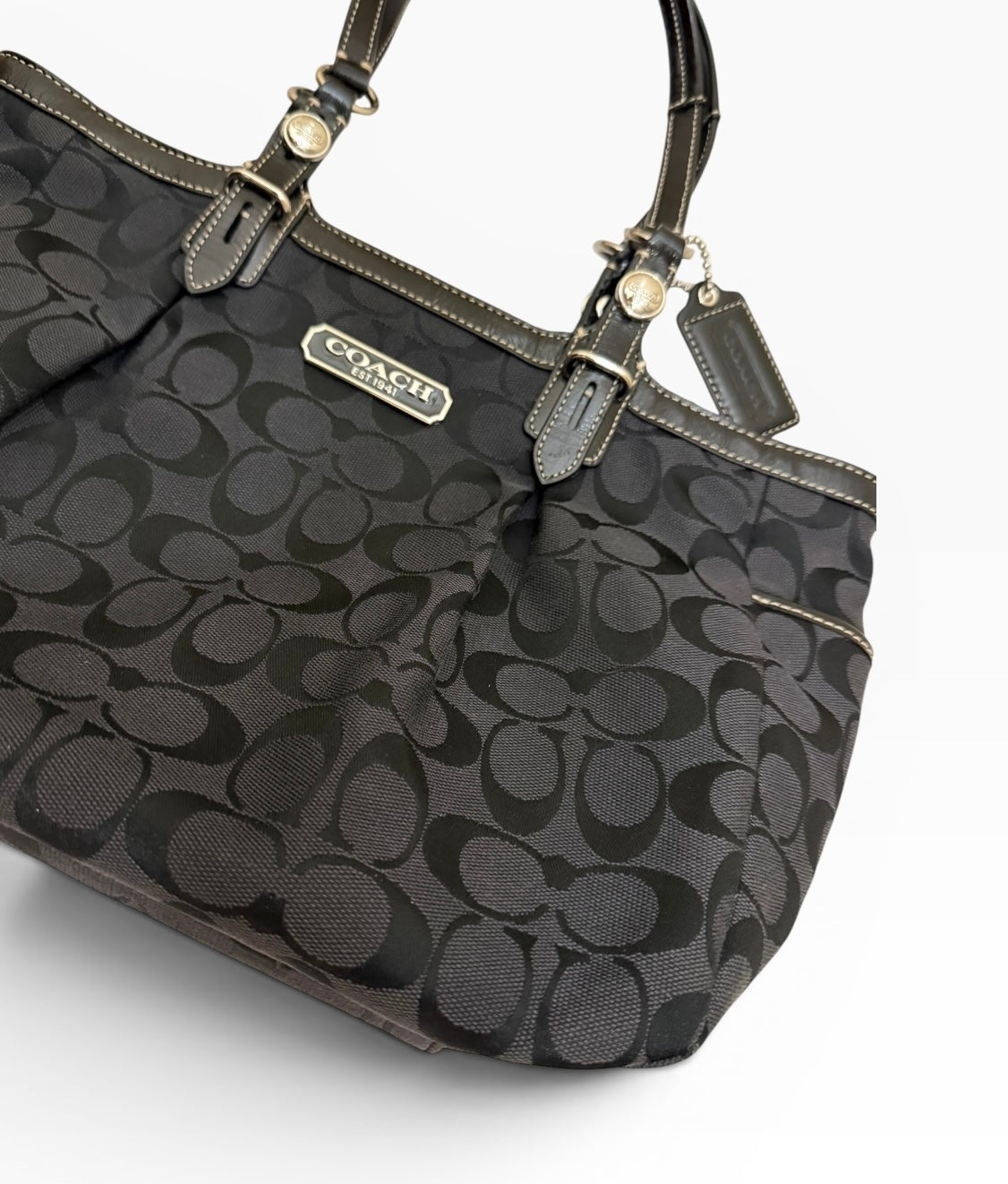 Coach Signature East West Shoulder Bag