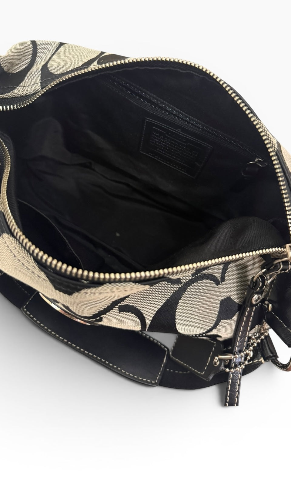Coach Signature Hobo Stripe Shoulder bag