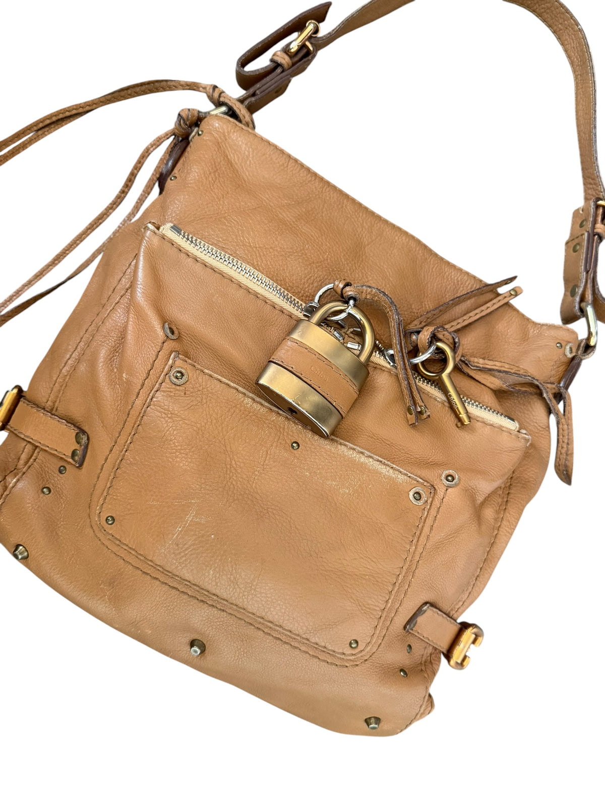 Chloé Paddington Tan Leather Shoulder Bag