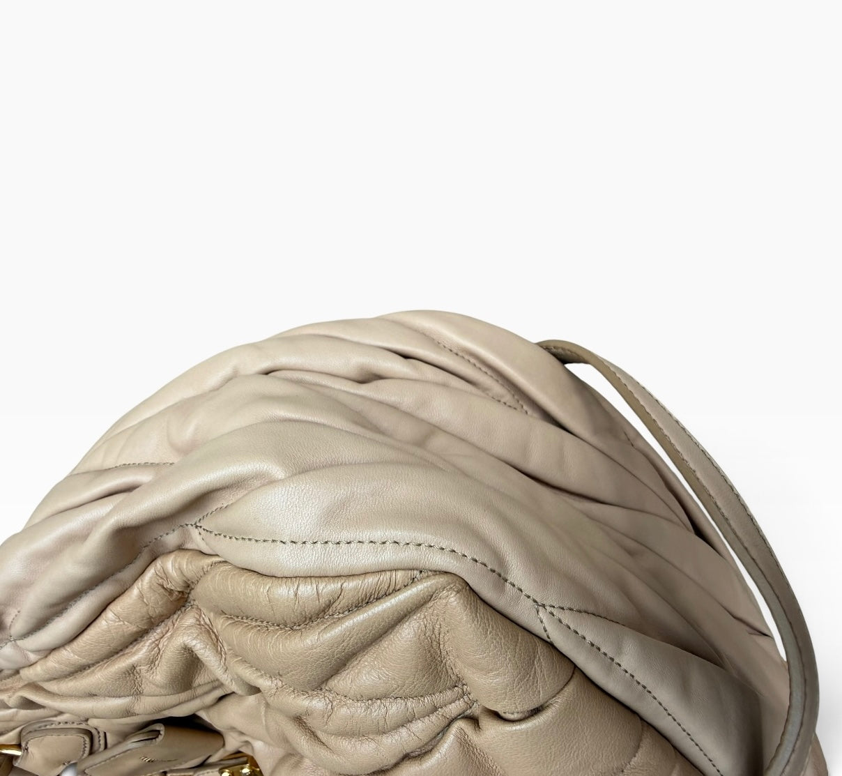 Miu Miu Coffer Matelassé Leather Bag