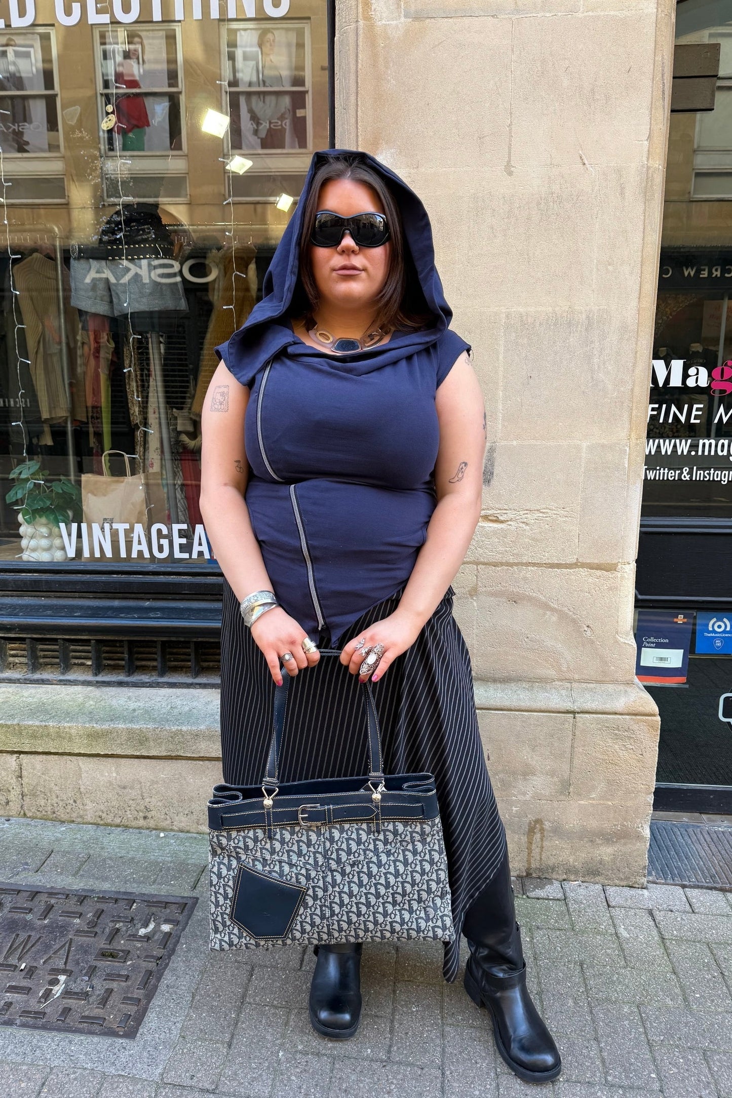 Christian Dior Rare Large Trotter Shoulder Bag