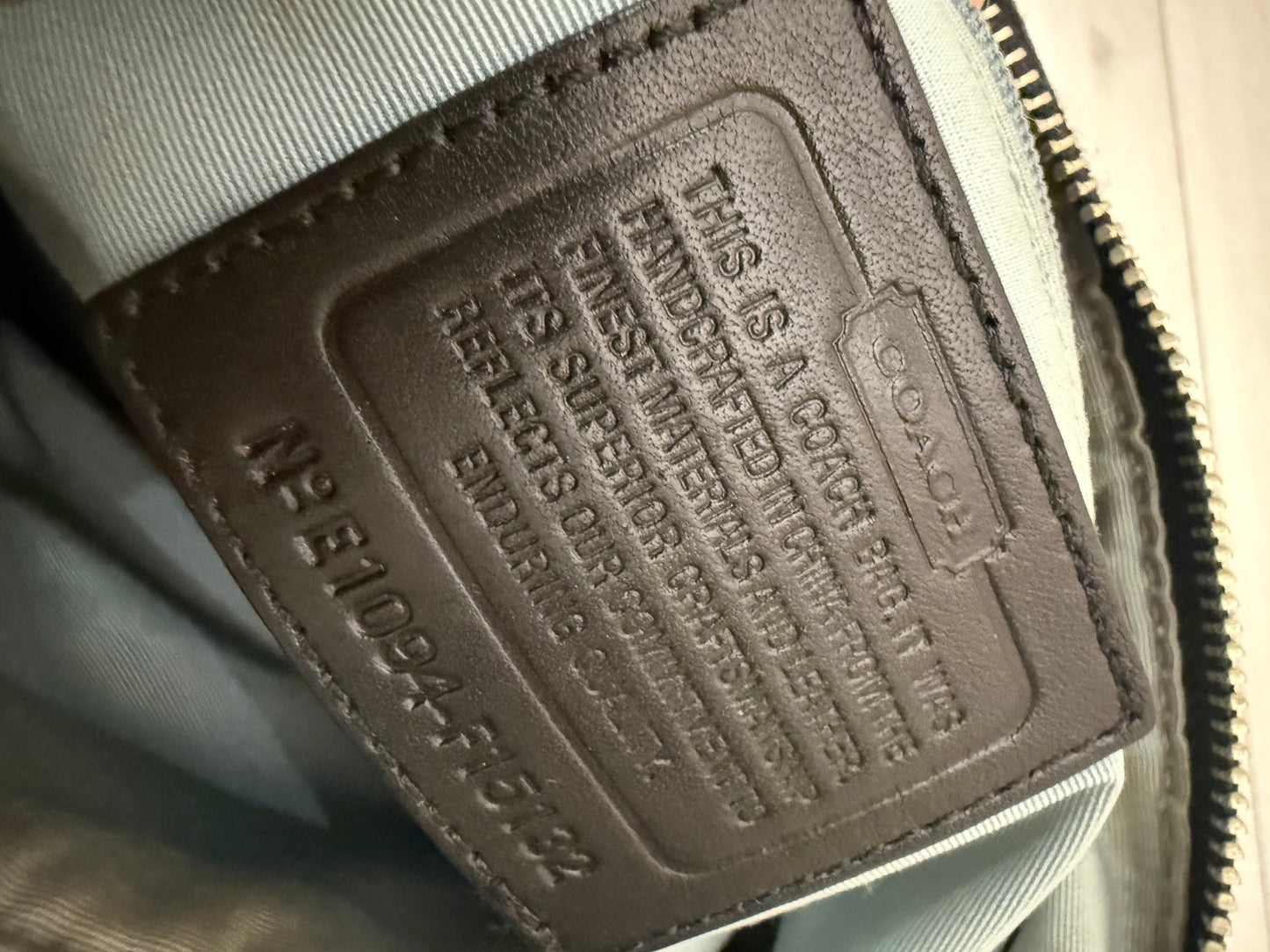 Coach Stripe Satchel