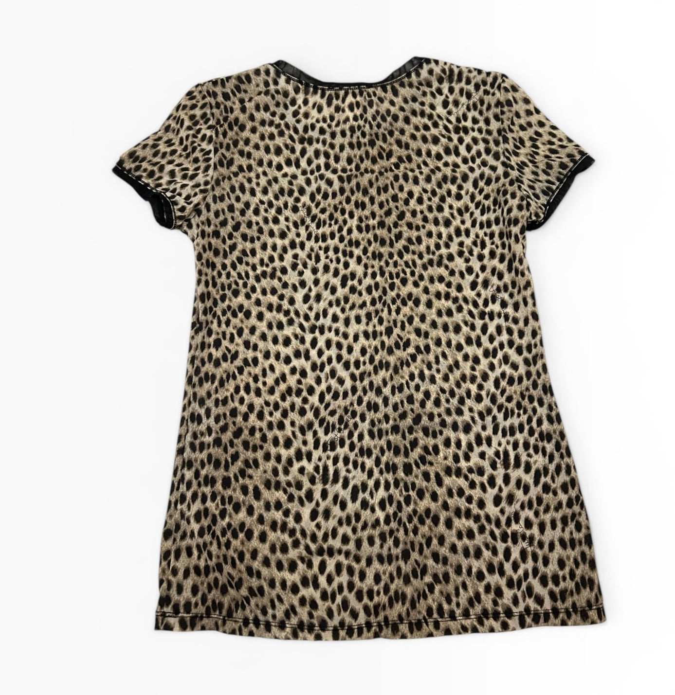 Roberto Cavalli Leopard Print Mesh Top