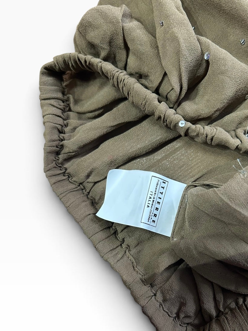 Roberto Cavalli Silk Blouson Top