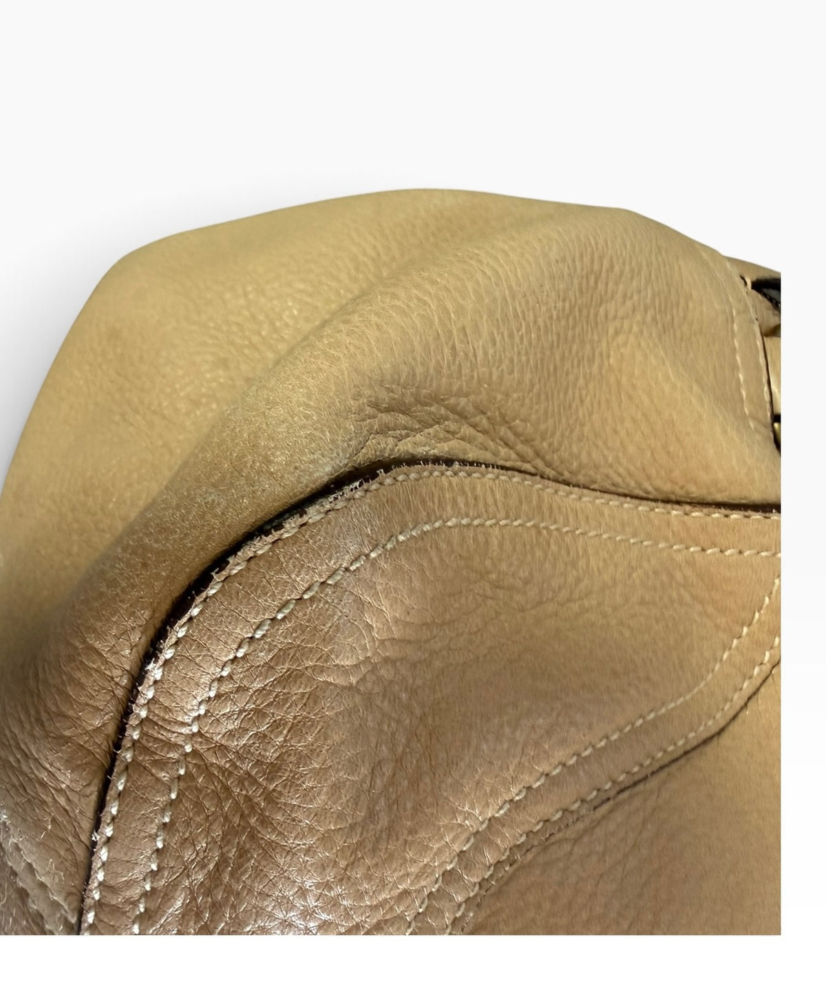 Prada Cervo Antik Deerskin Leather Shoulder Bag