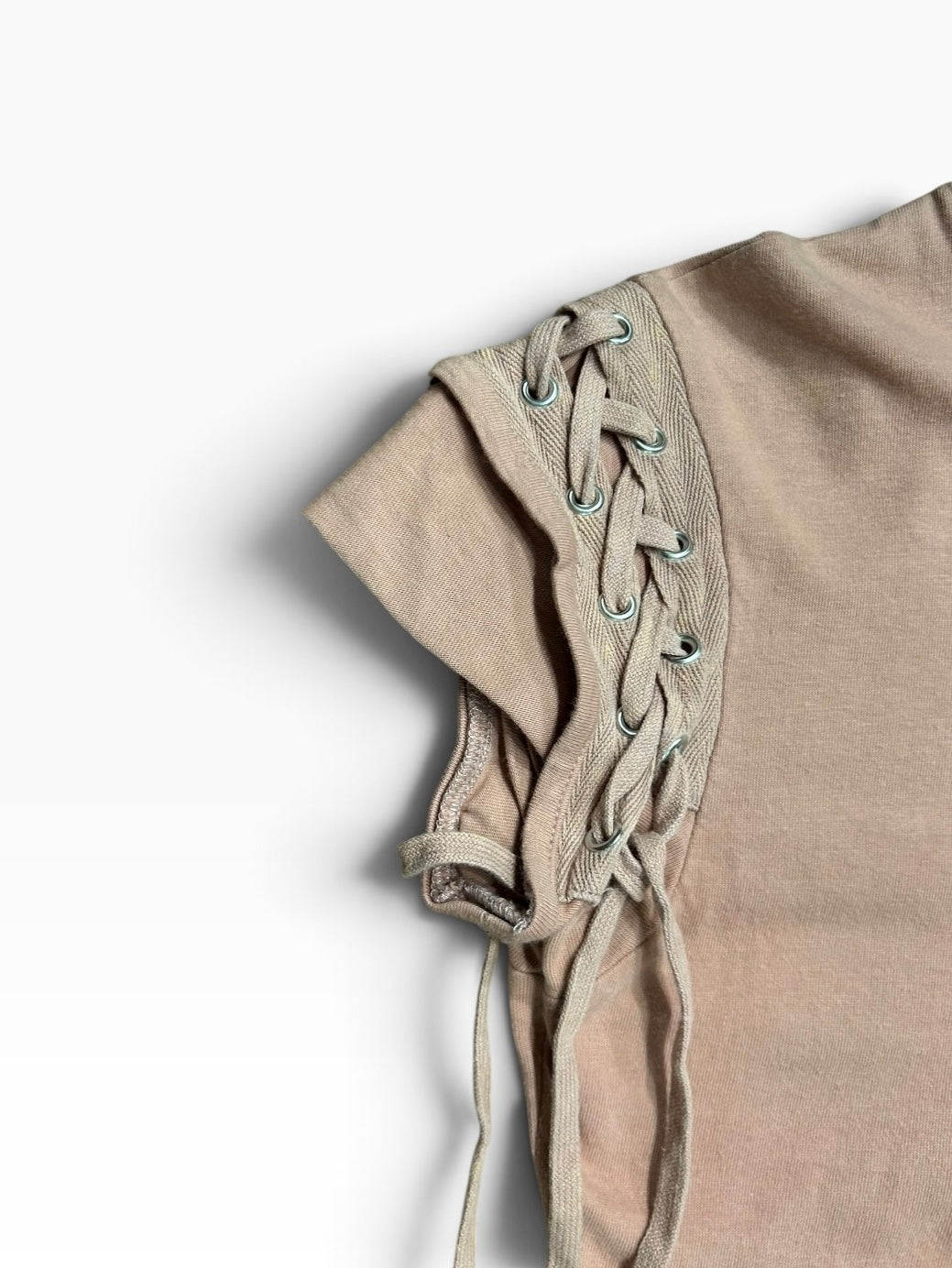 Vintage Christian Dior Lace-Up Sleeve Top