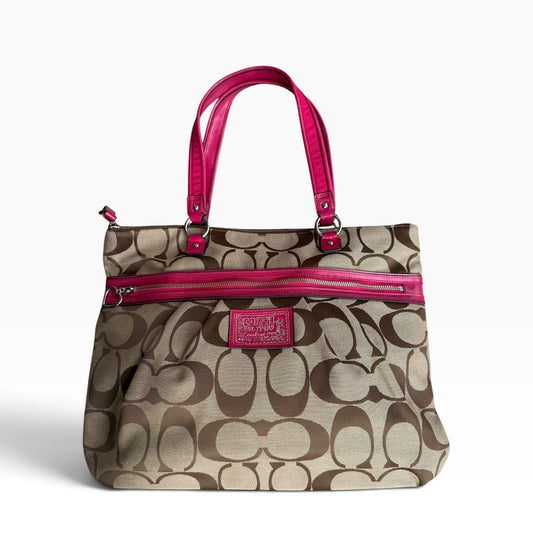 Vintage Coach Poppy Signature Tote F22947