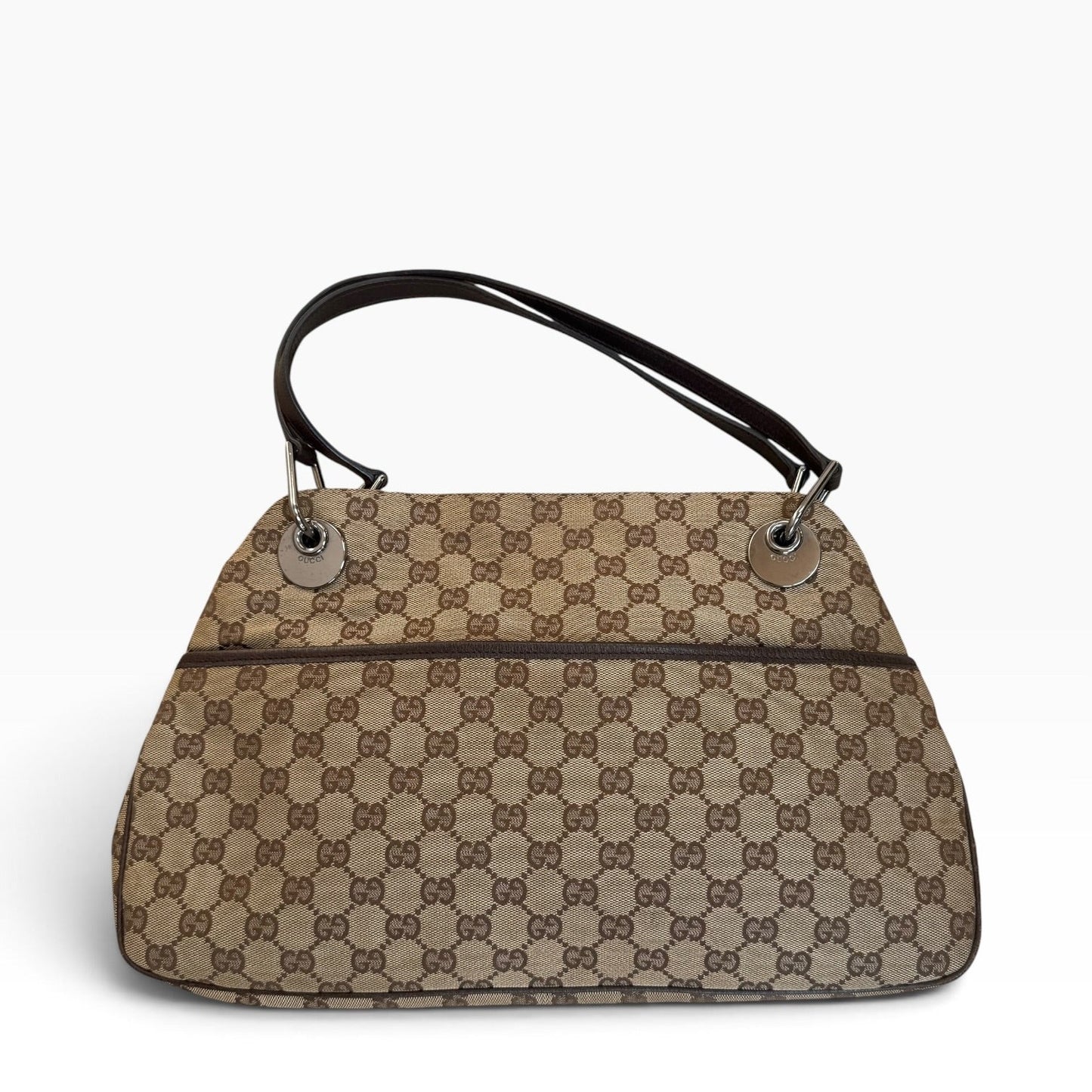Gucci Monogram Canvas Shoulder Bag