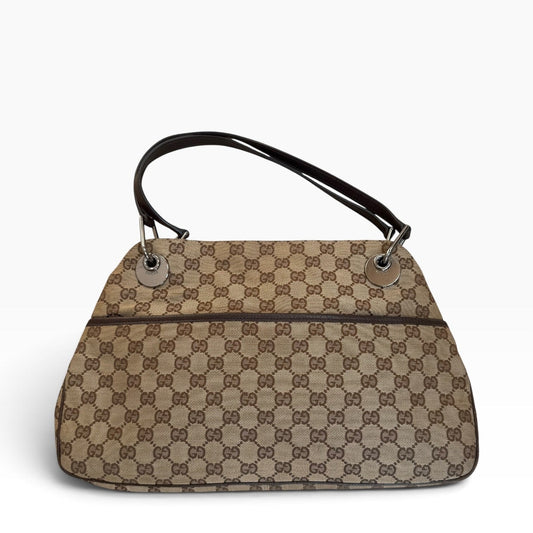 Gucci Monogram Canvas Shoulder Bag