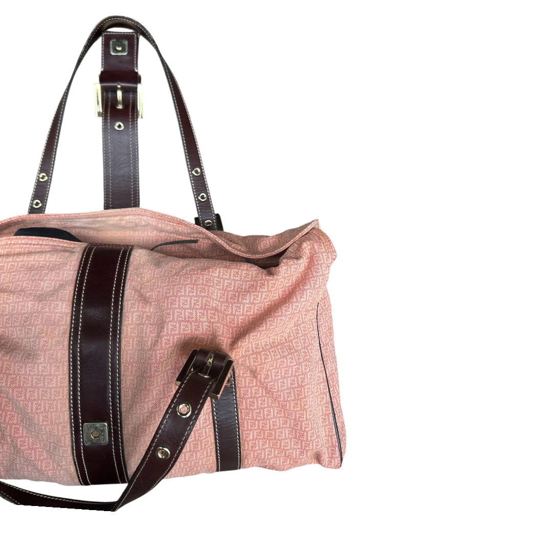 Fendi Selleria Pink Zucca Shoulder Bag