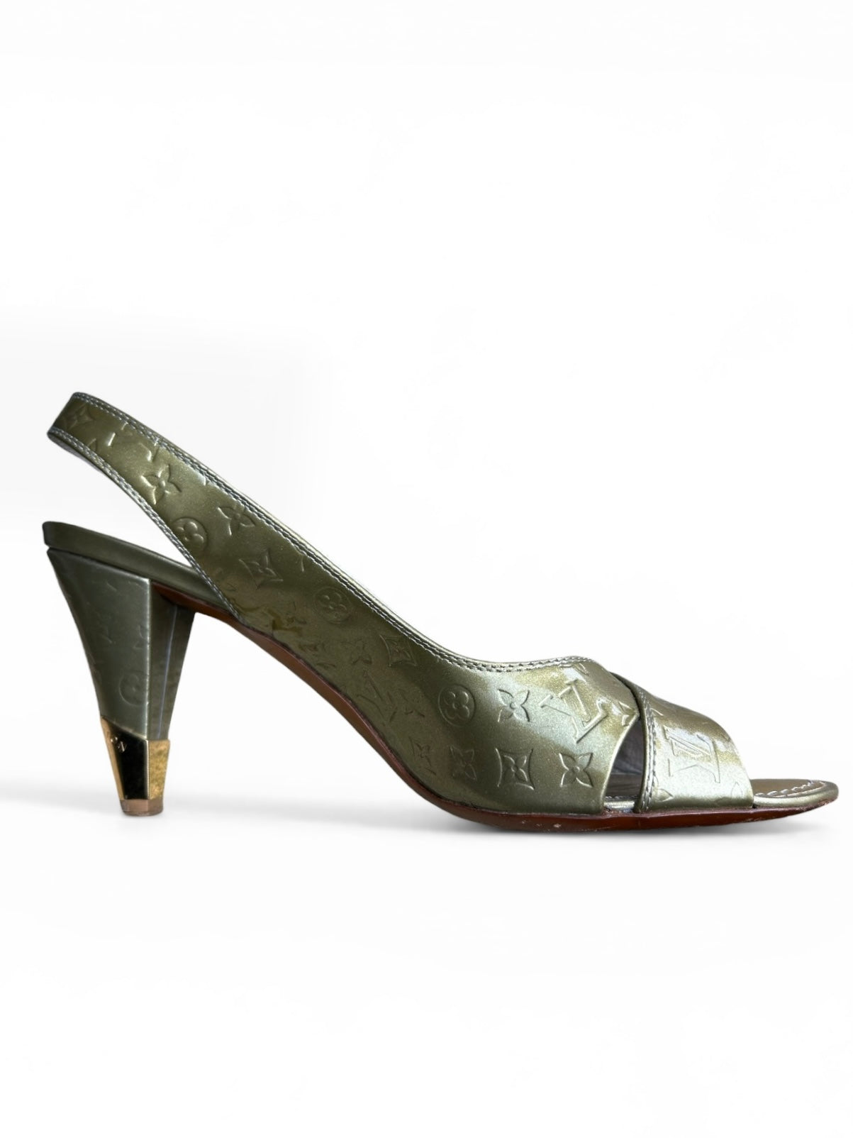 Louis Vuitton Vernis Slingback Heels