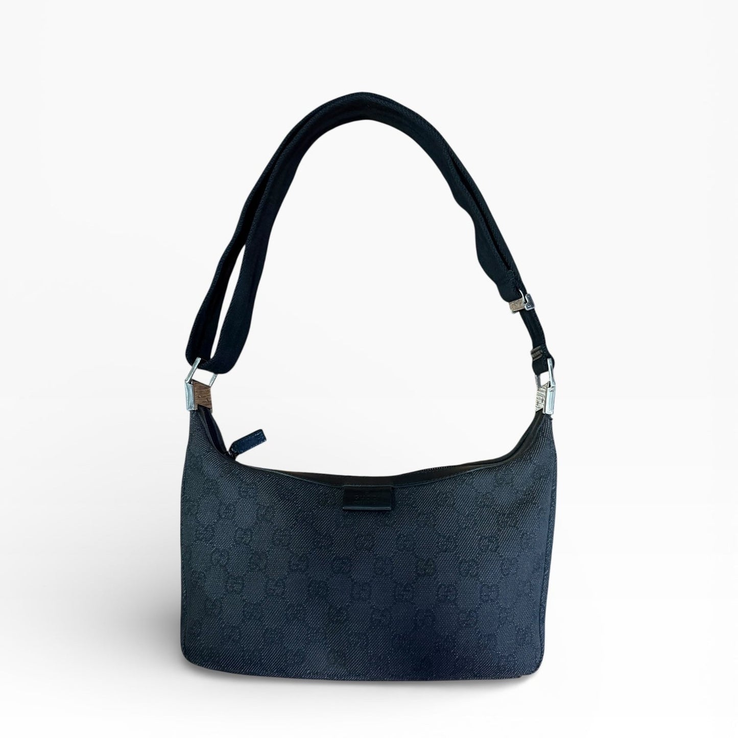 Gucci Monogram Black Shoulder Bag