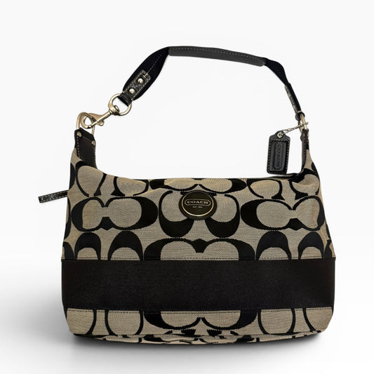 Coach Signature Hobo Stripe Shoulder bag