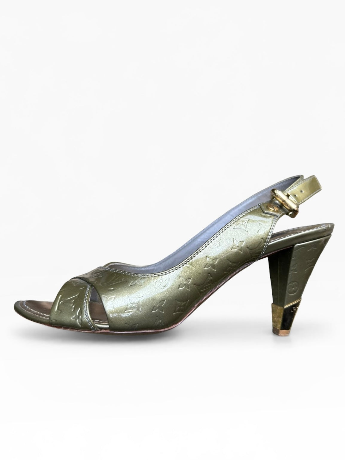 Louis Vuitton Vernis Slingback Heels