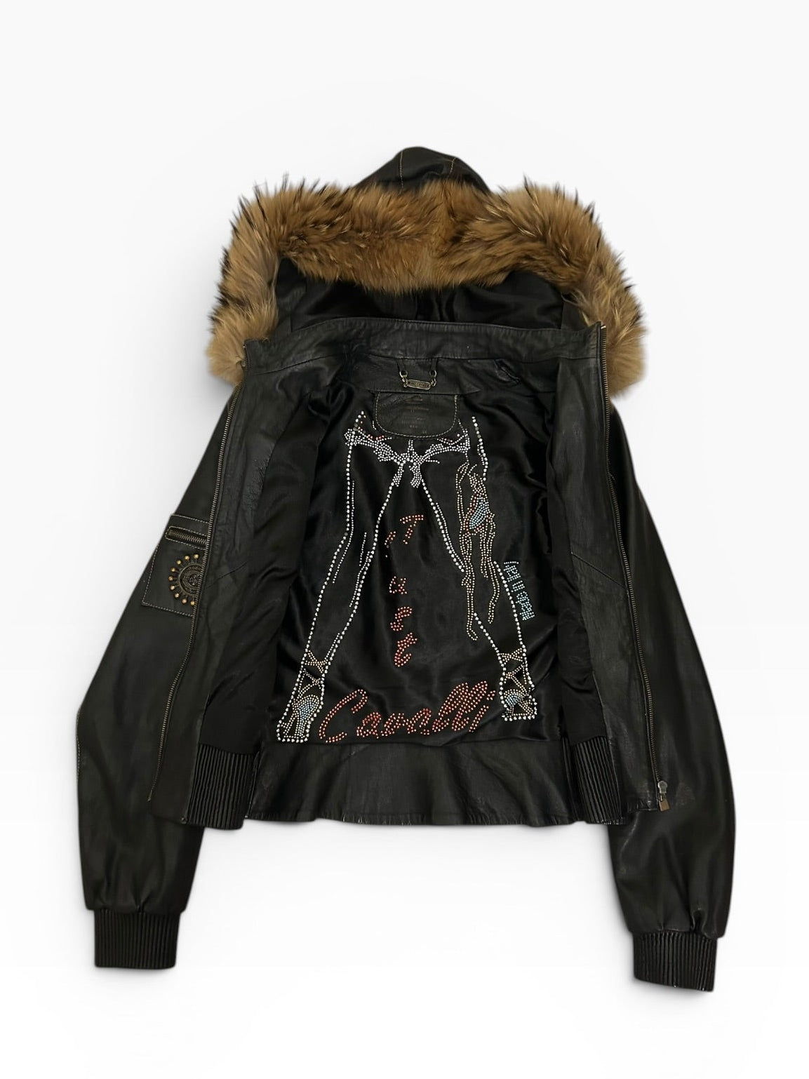 Roberto Cavalli Leather Bomber