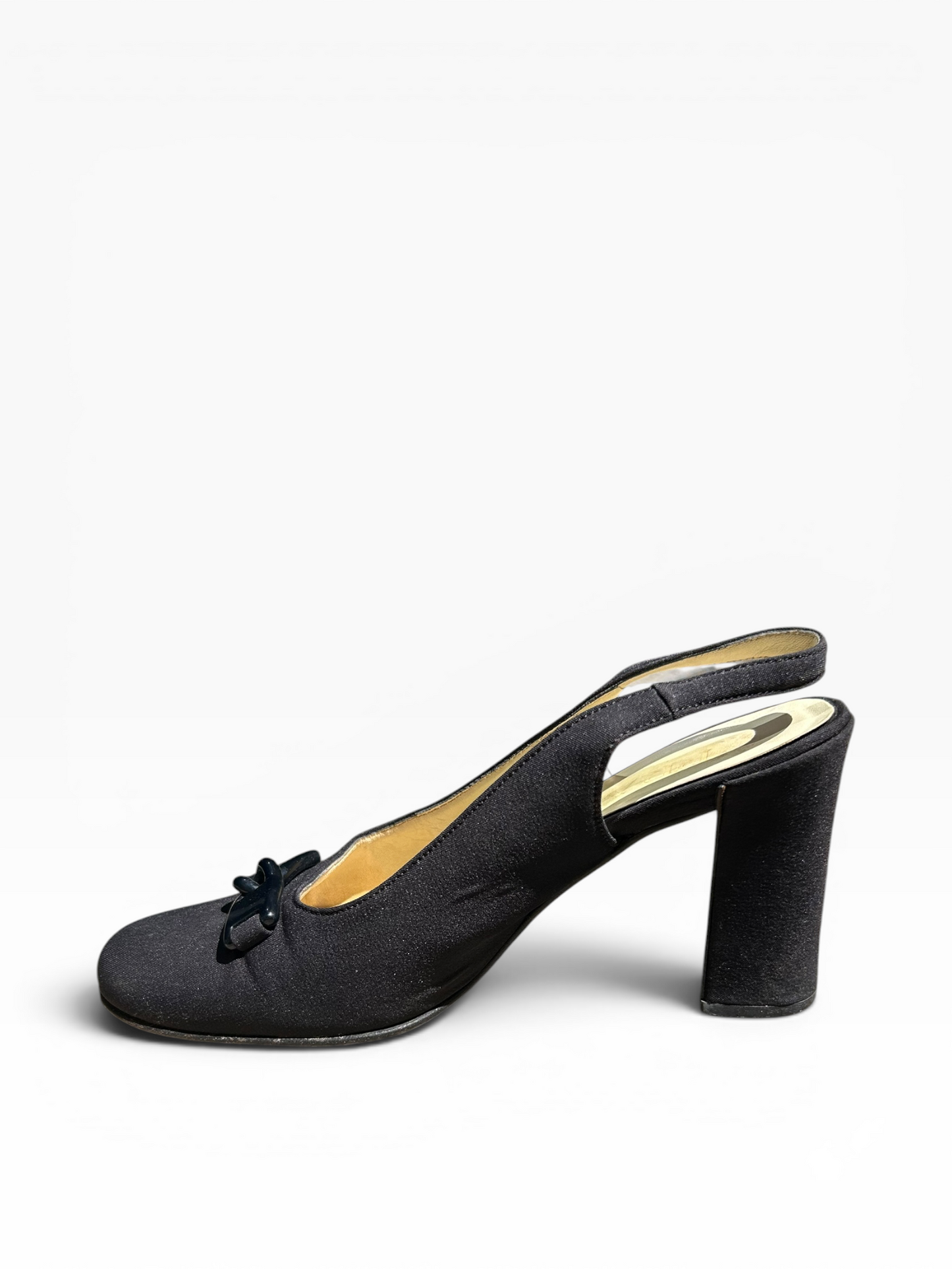 Prada Horsebit Slingback Heels