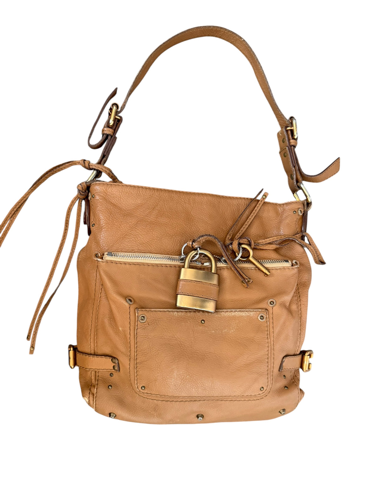 Chloé Paddington Tan Leather Shoulder Bag