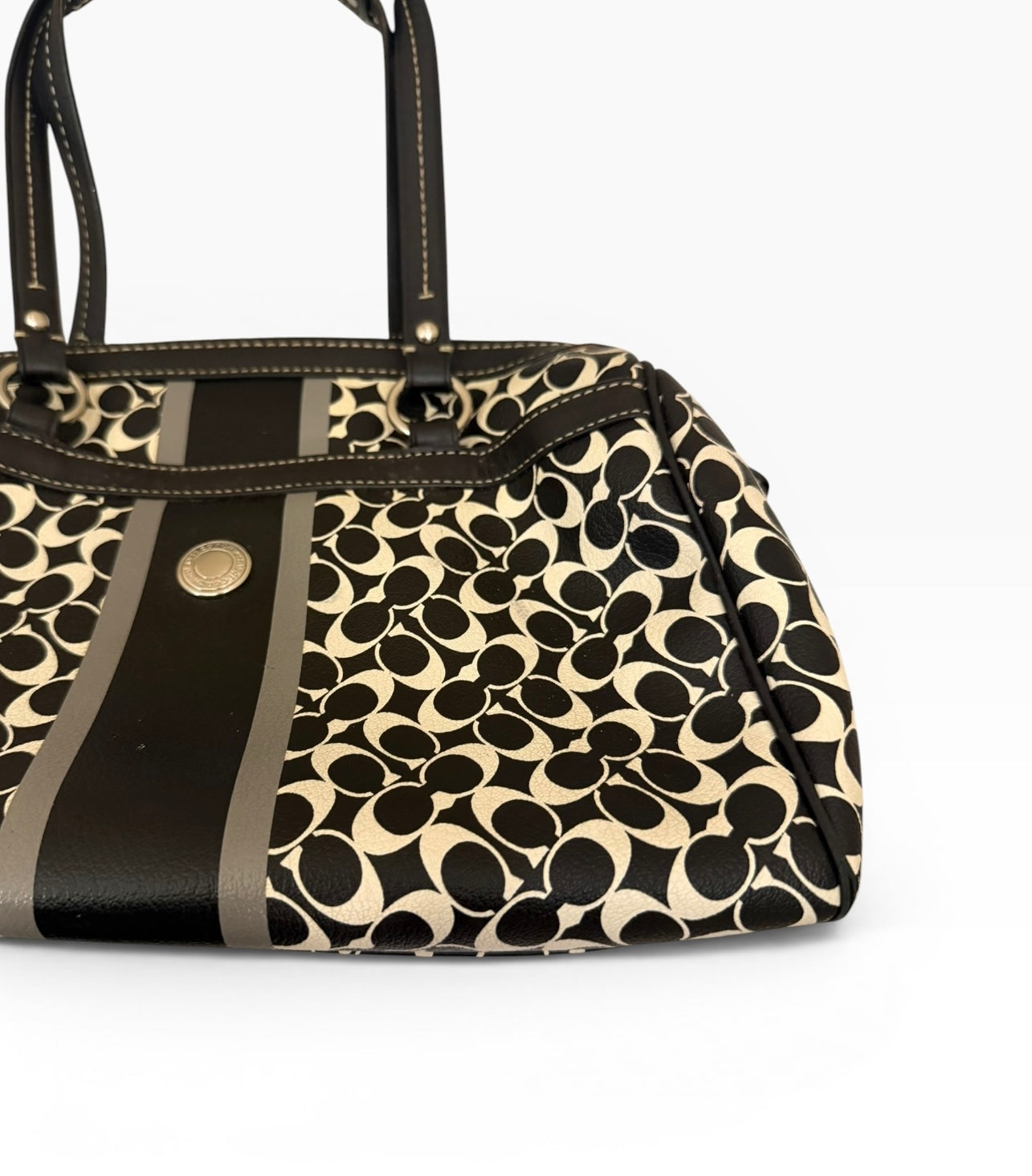 Coach Stripe Satchel