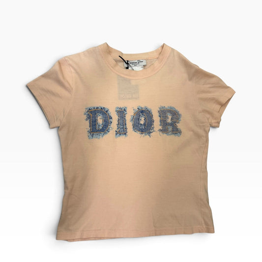Vintage Christian Dior Denim Logo T-Shirt
