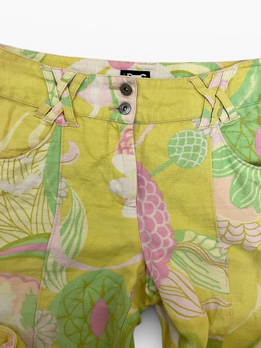 Dolce & Gabbana floral linen trousers