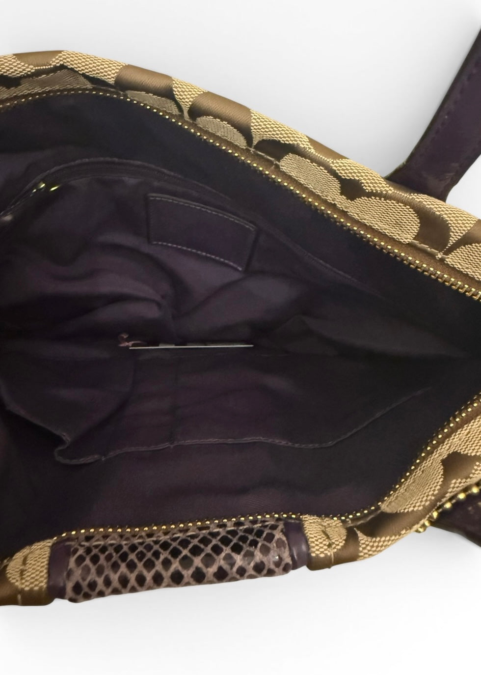 Coach Python Tote