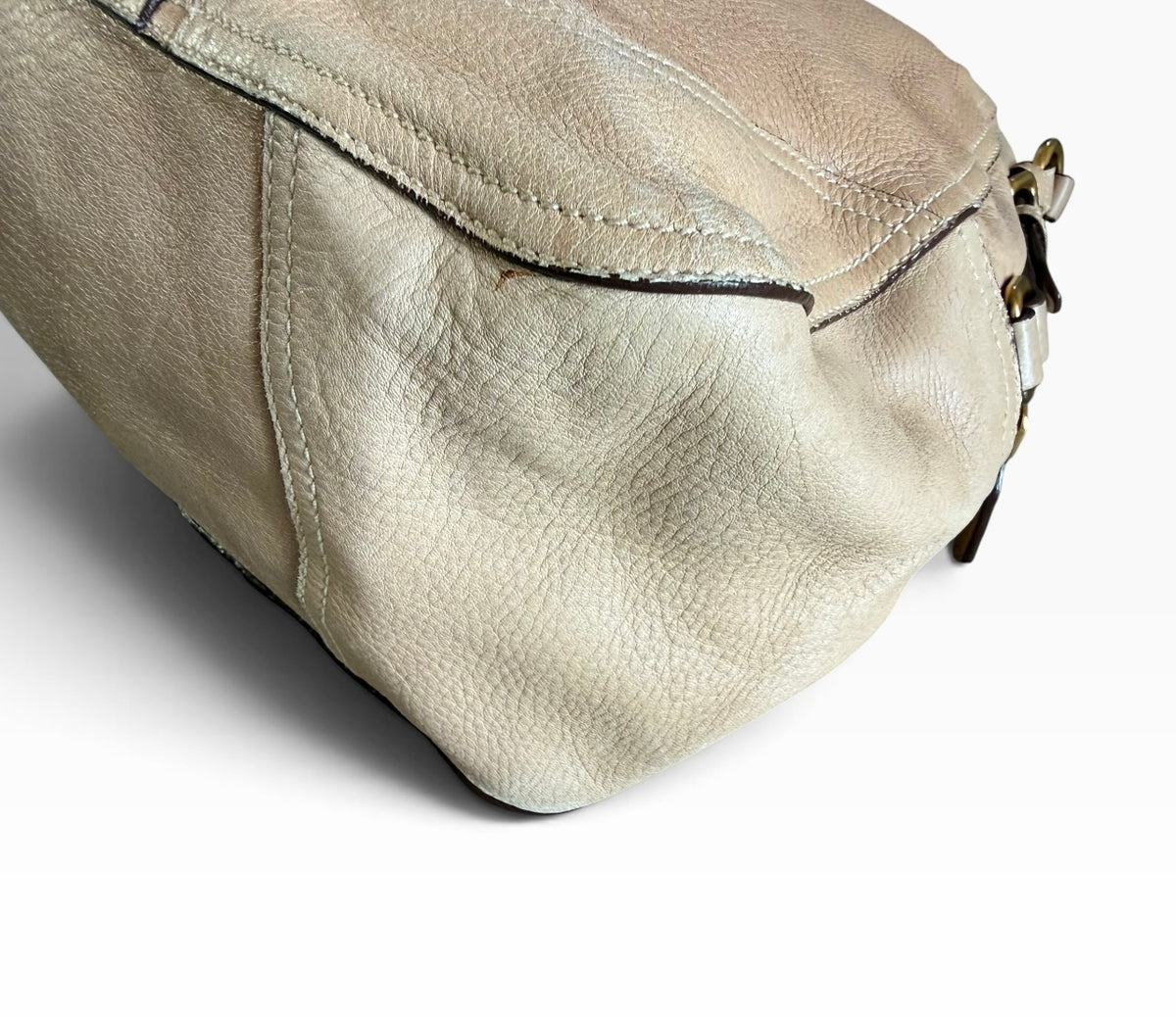 Prada Cervo Antik Deerskin Leather Shoulder Bag