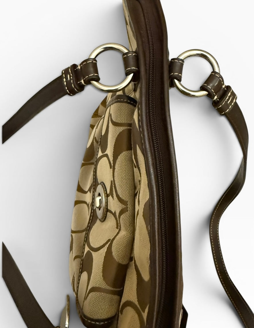 Coach Leah Signature Shoulder Bag