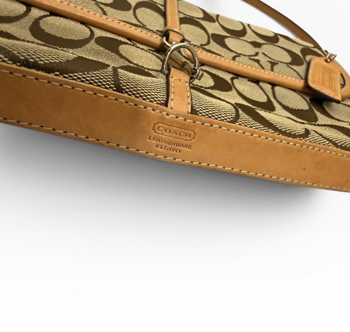 Coach Signature Flap Shoulder Bag