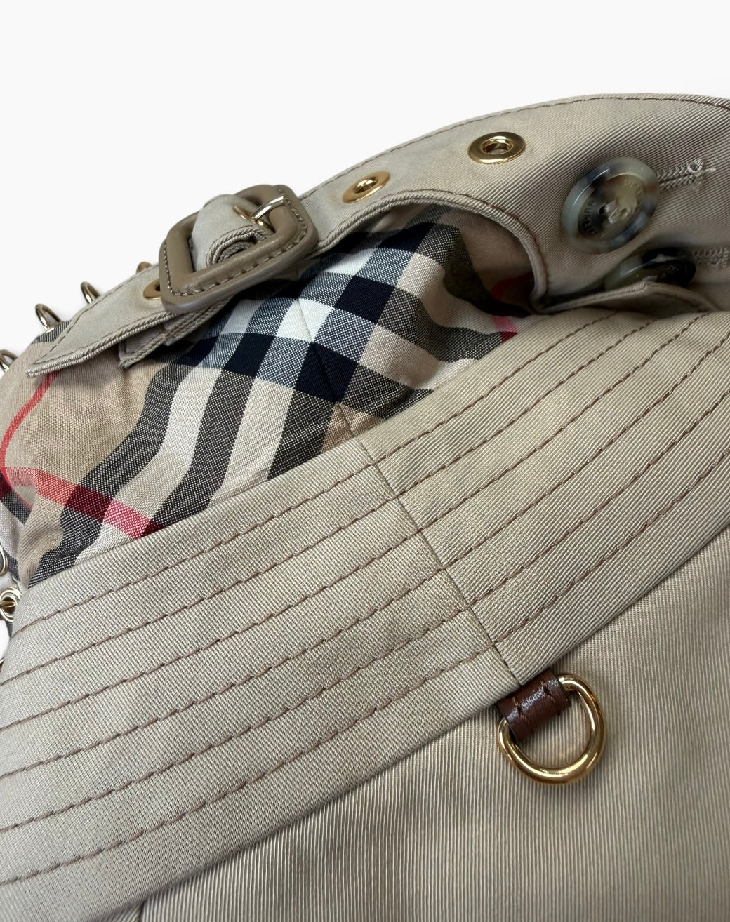 Burberry Chain-Embellished Trench Coat SS19