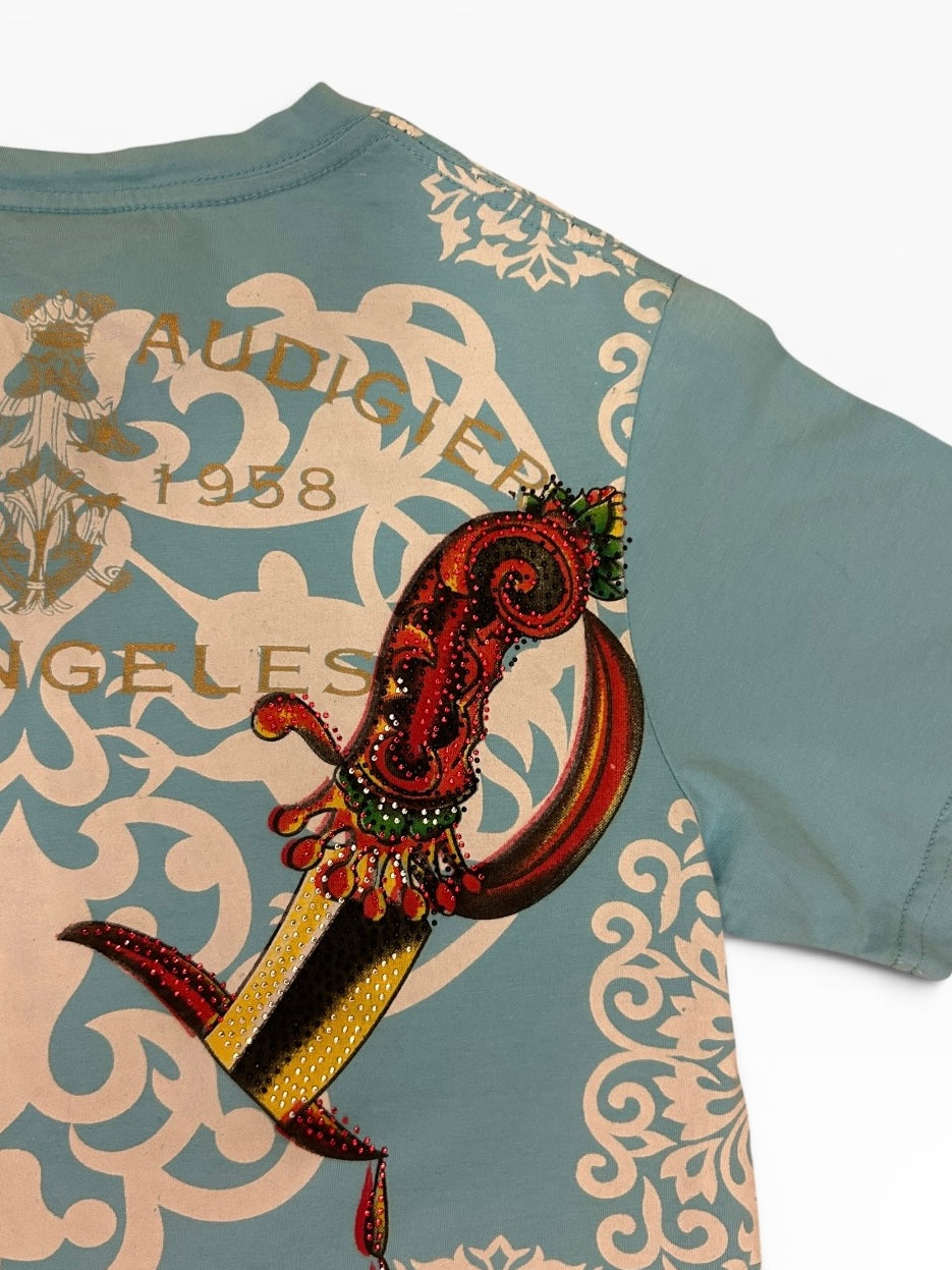 Christian Audigier Diamanté T Shirt