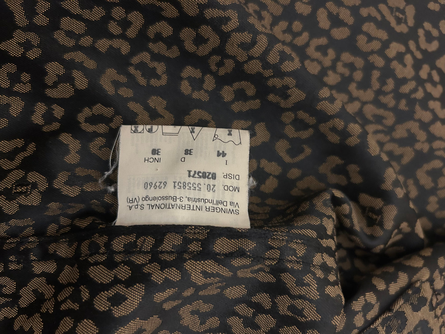 Fendi Jeans Leopard Utility Jacket