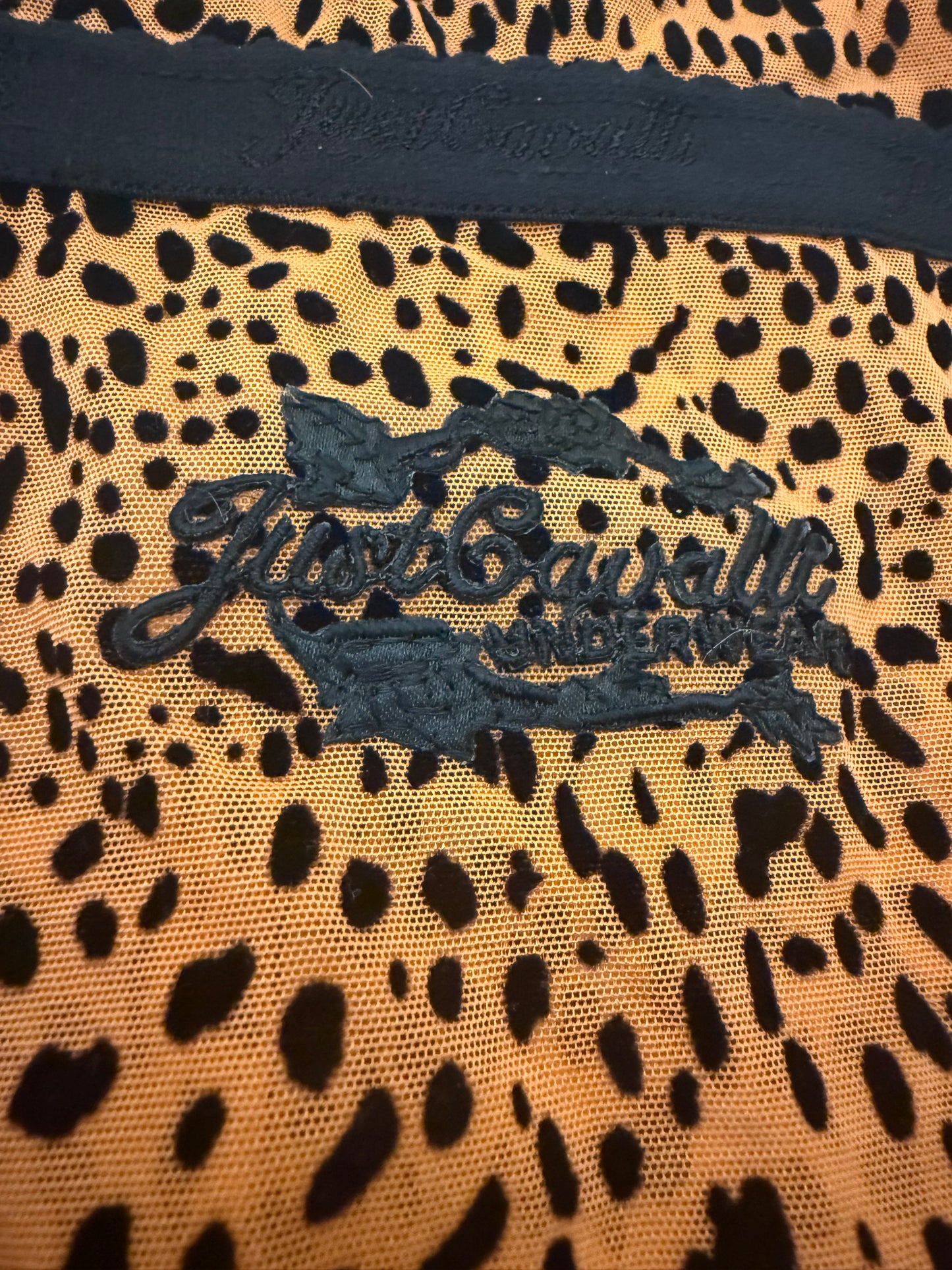 Roberto Cavalli Animal Print Frill Vest Top