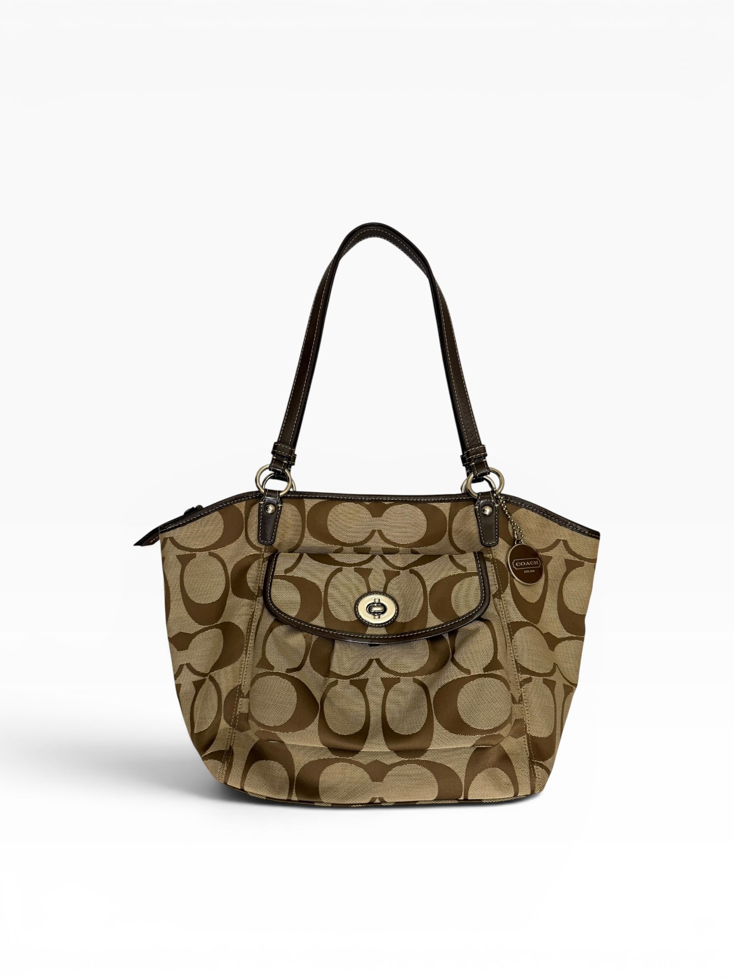 Coach Leah Signature Shoulder Bag