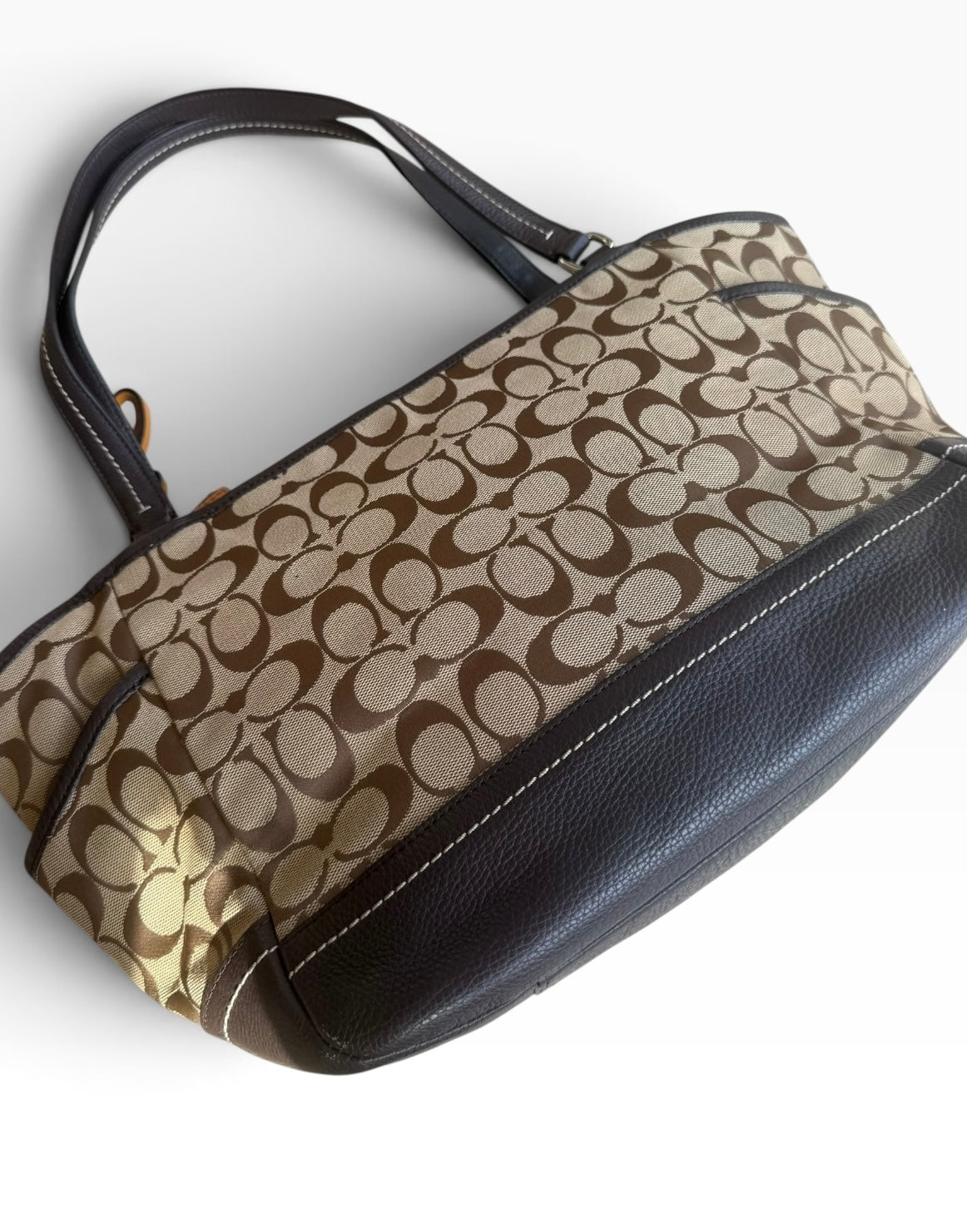Coach Signature Jacquard Shoulder Tote Bag F23297
