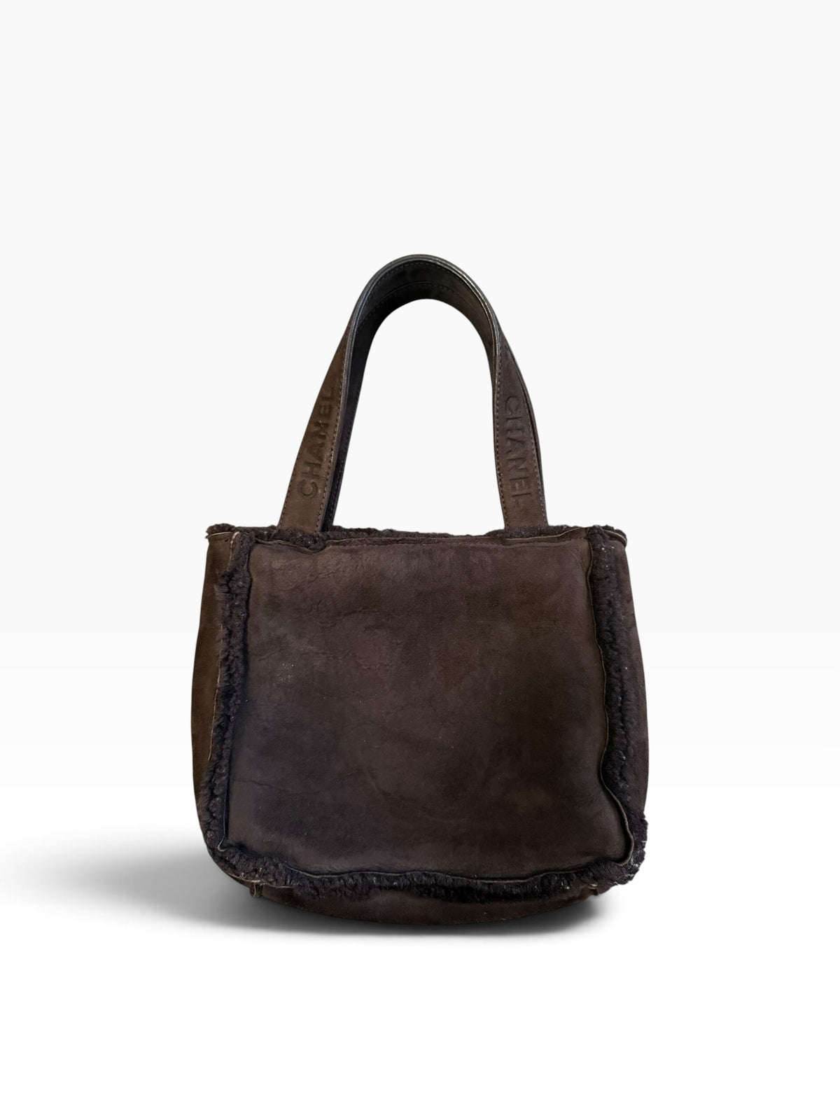 Chanel Mini Shearling Tote Bag