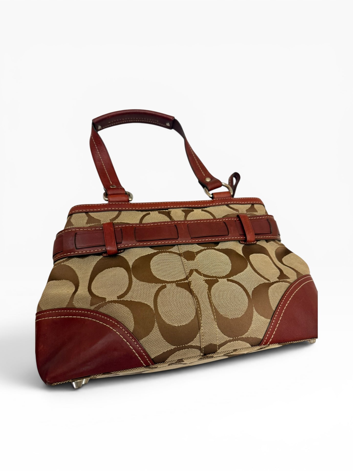 Coach Hampton Clip Python Bag
