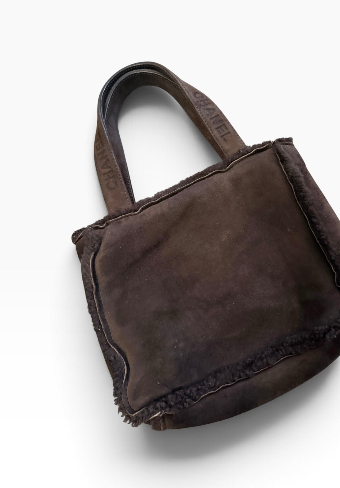 Chanel Mini Shearling Tote Bag