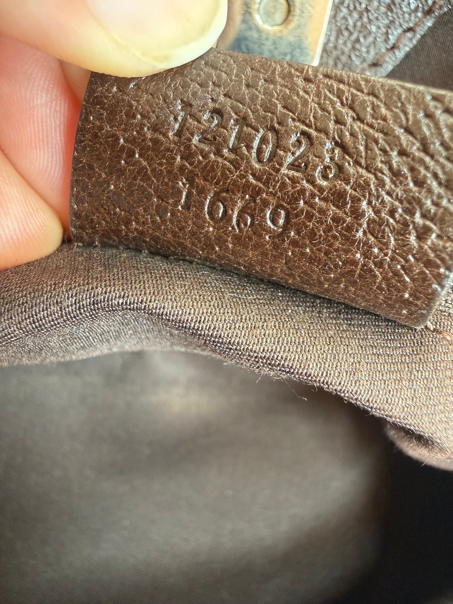 Gucci Monogram Canvas Shoulder Bag