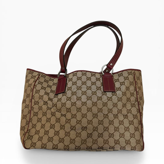 Gucci Monogram Tote Shoulder Bag