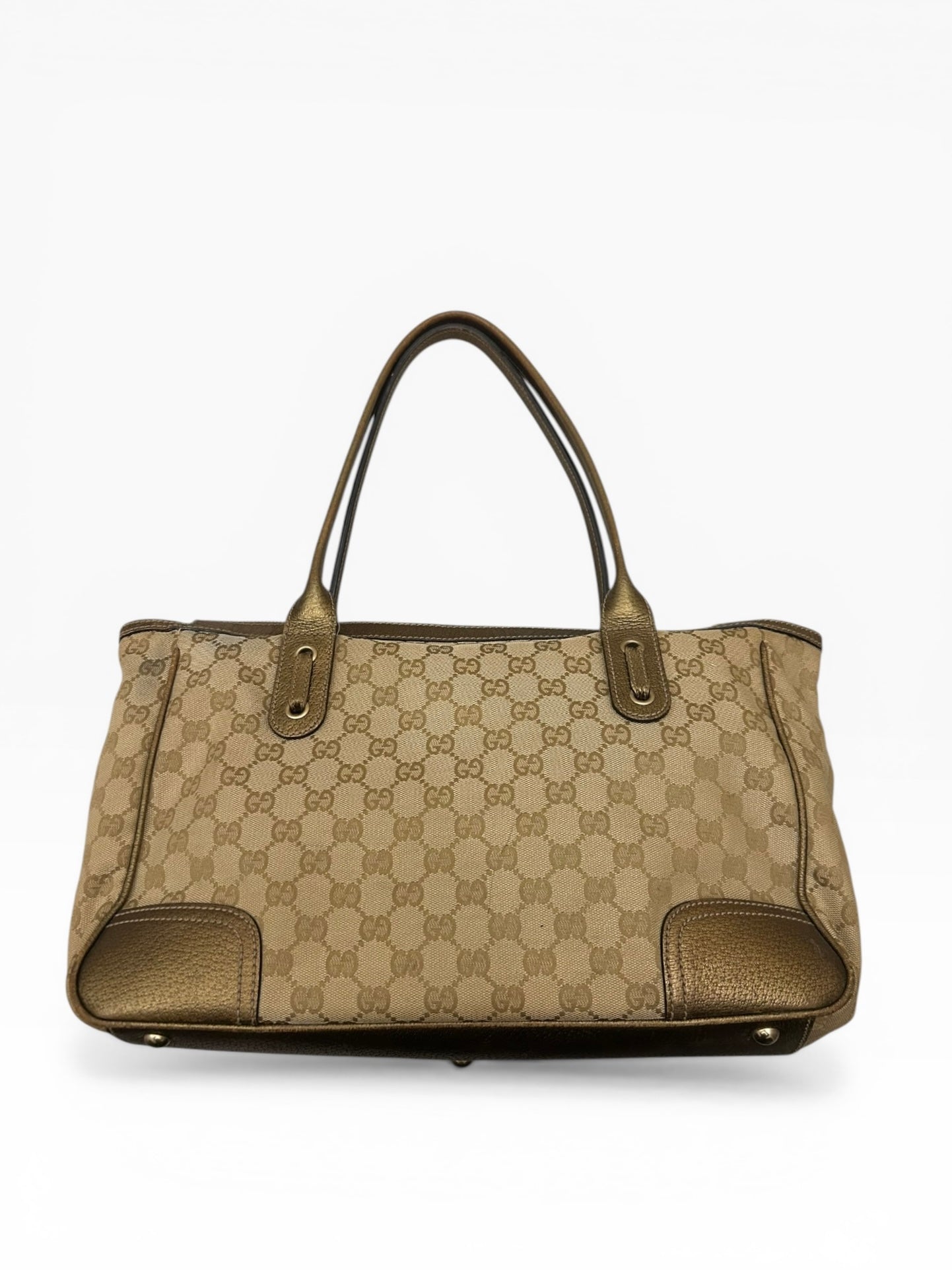 Gucci Monogram Tote Shoulder Bag