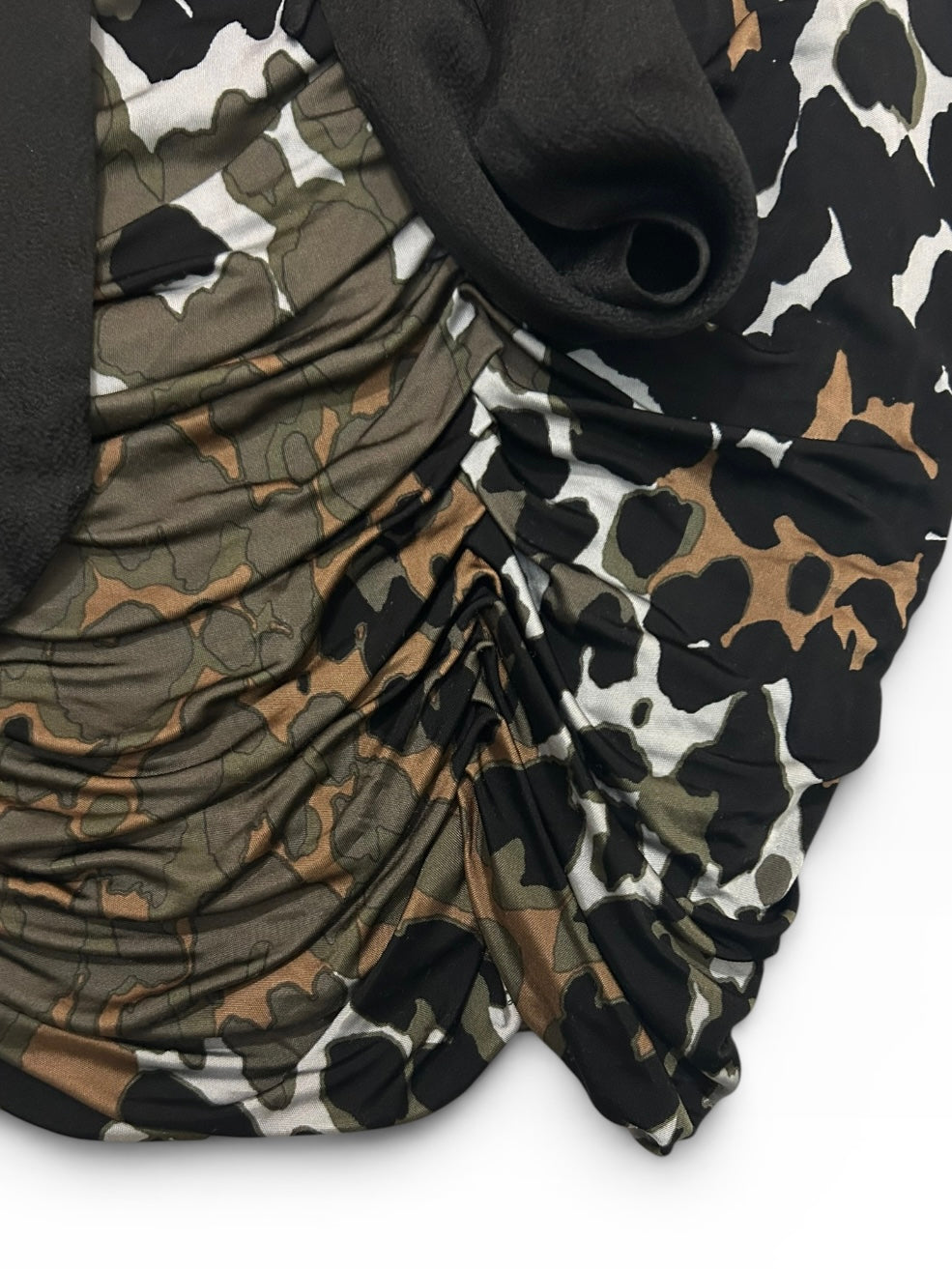 Roberto Cavalli Ruched Midi Skirt