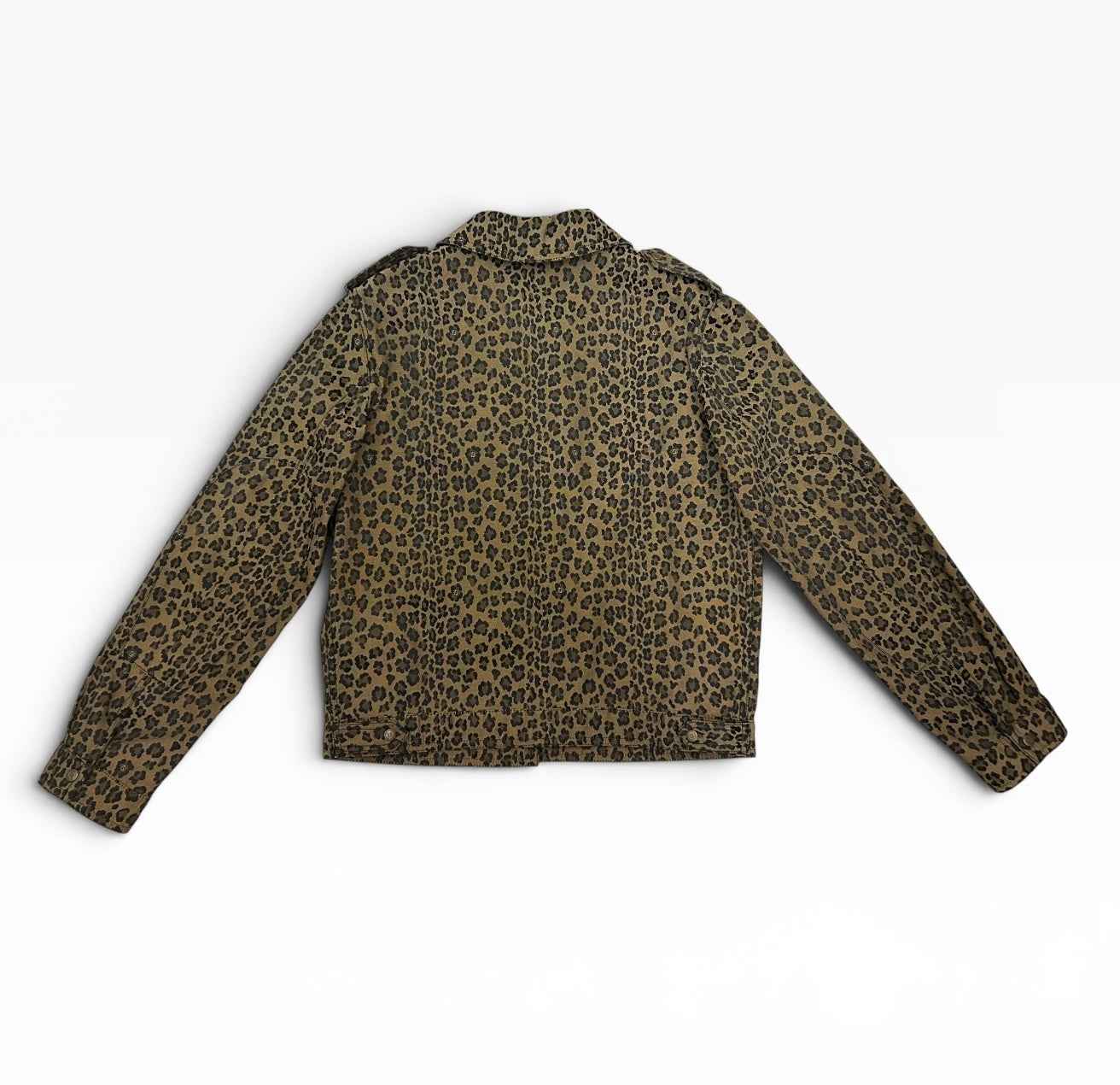 Fendi Jeans Leopard Utility Jacket