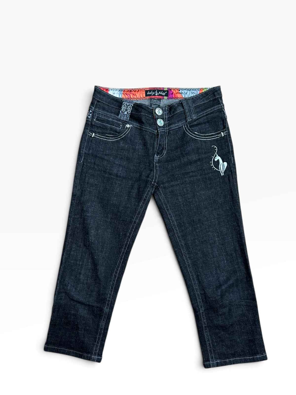 Baby Phat Embroidered Capris