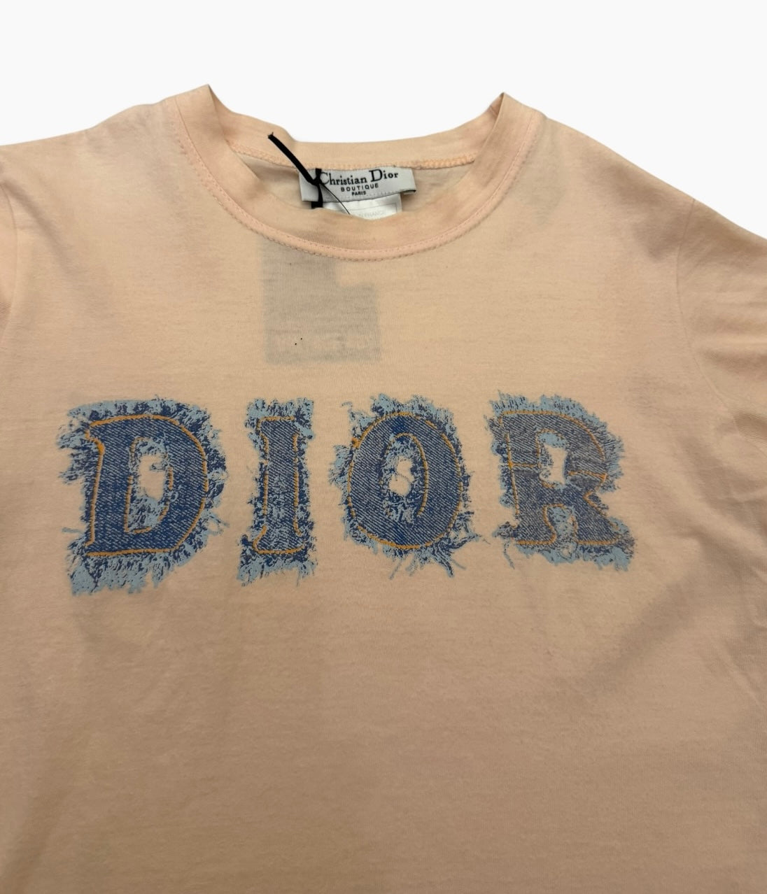 Vintage Christian Dior Denim Logo T-Shirt