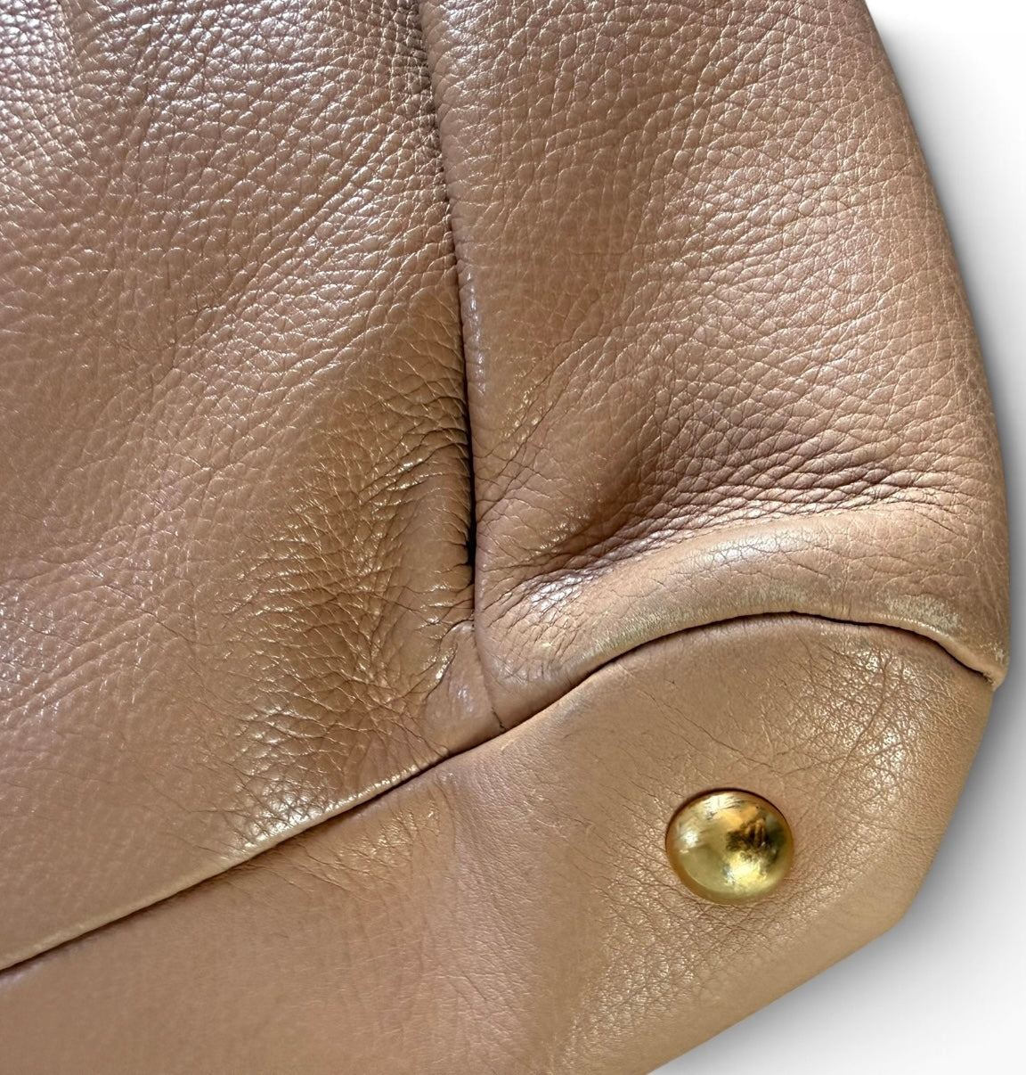 MIU MIU Vitello Lux Bauletto Satchel Bag