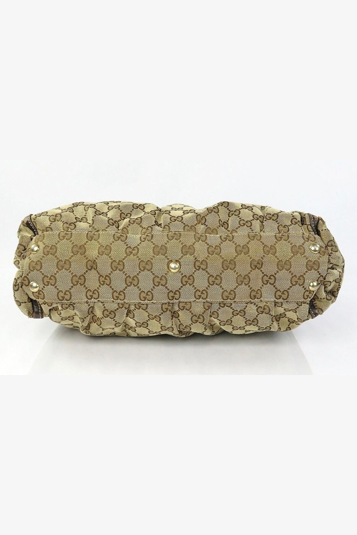 Gucci Abbey Leather & Canvas Shoulder Bag